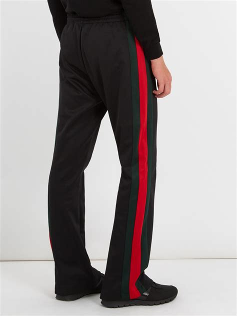 gucci striped pants mens|Gucci leather bottoms for men.